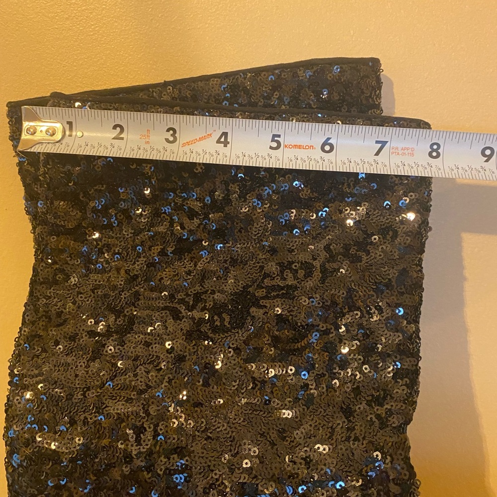 🖤 New without tags✨ Black Sequin high heel cuffed Women's Boots ✨ - Picture 8 of 9